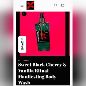 Black Cherry & Vanilla Ritual Activated Manifesting & Protecting Body Wash
